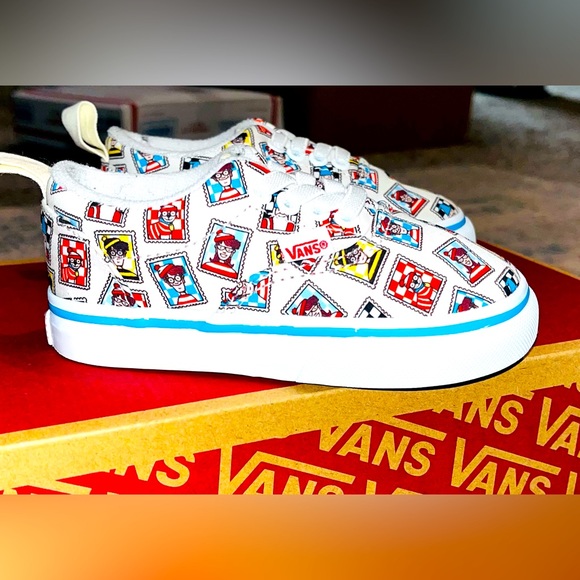**SOLD** Vans X Waldo Collaboration (White/Multi-color), TD Size 6.5C - $30 - Picture 8 of 12